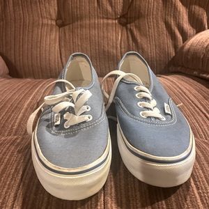 Authentic light blue Vans